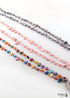 Boho Necklace, RH Big Crystal Shell Purple Necklaces
